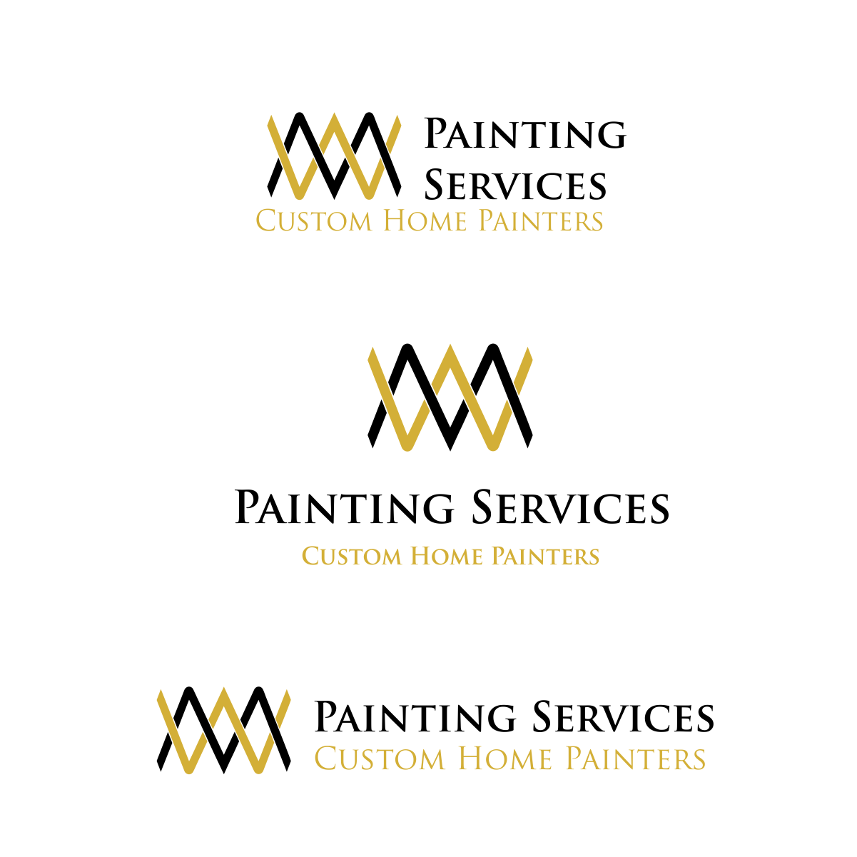 Logo Design by kenthuz for WM Painting Services | Design #18736168