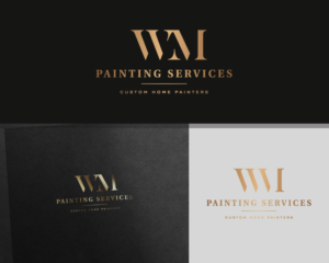 WM Painting Services - Custom Home Painters | Logo Design by AlexMorisseau
