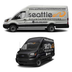 Seattle Mountain Bike Tours Van Wrap