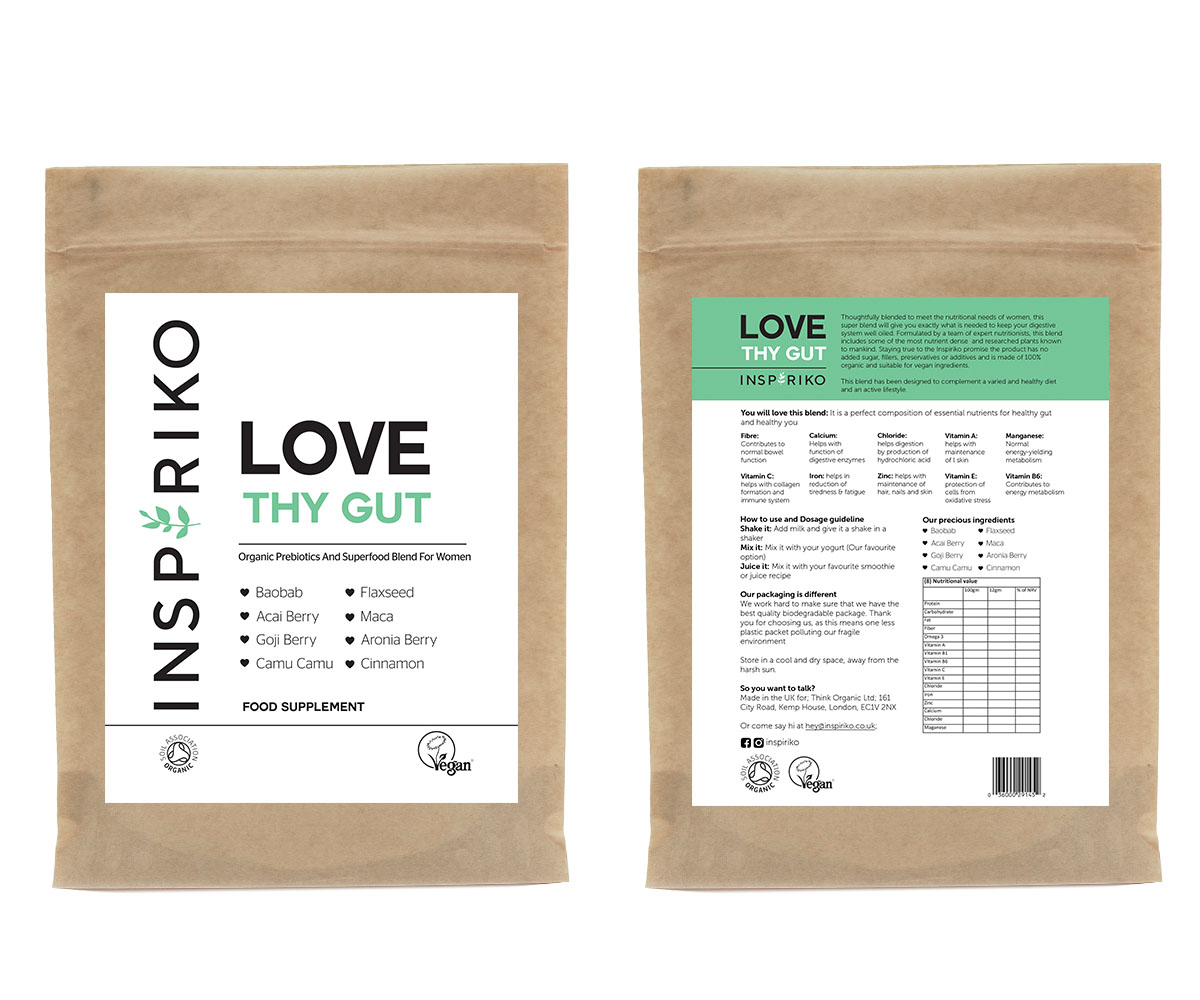 Label Design by Andrés Sebastián for Think Organic | Design #18868414