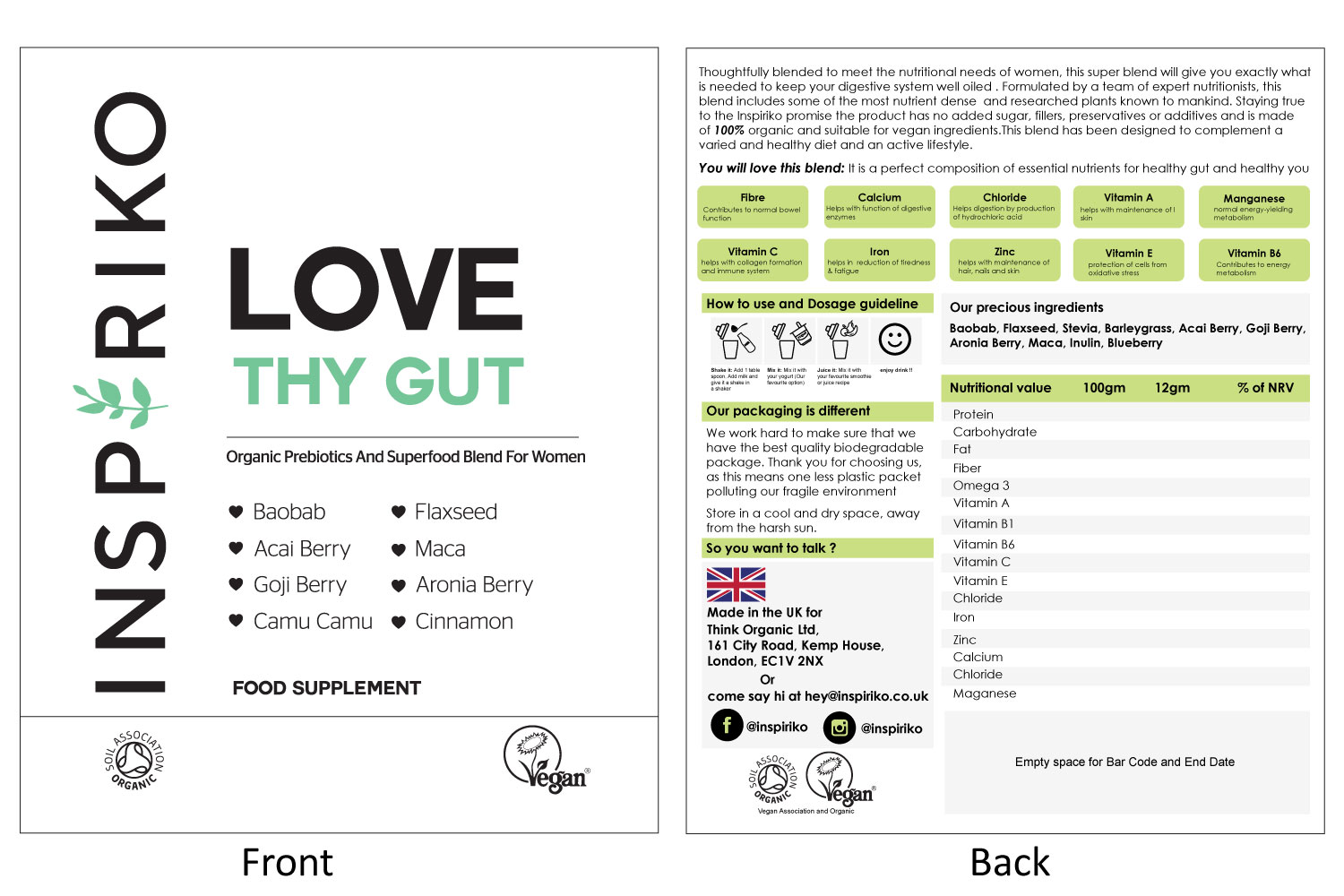 Label Design by Parul for Think Organic | Design #18860556