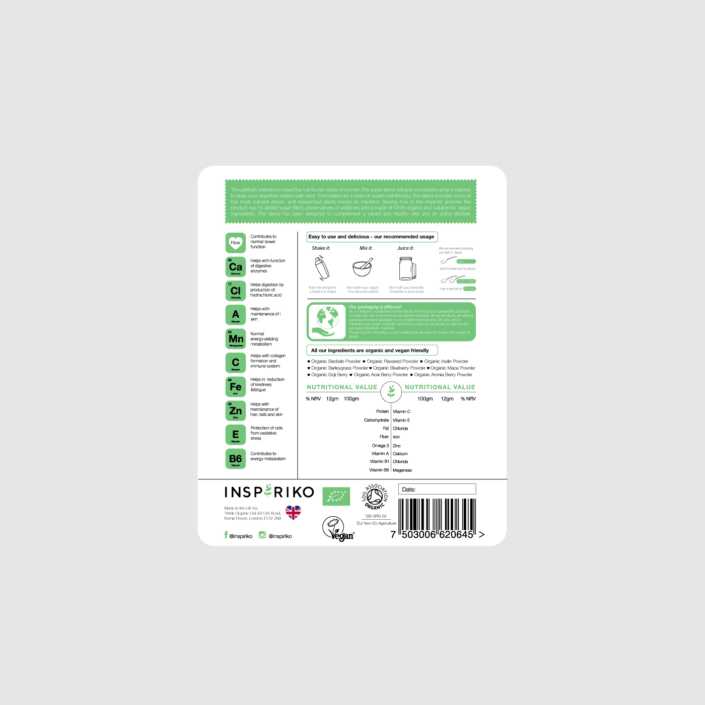 Design Étiquette par Shark1 pour Think Organic | Design #18884780