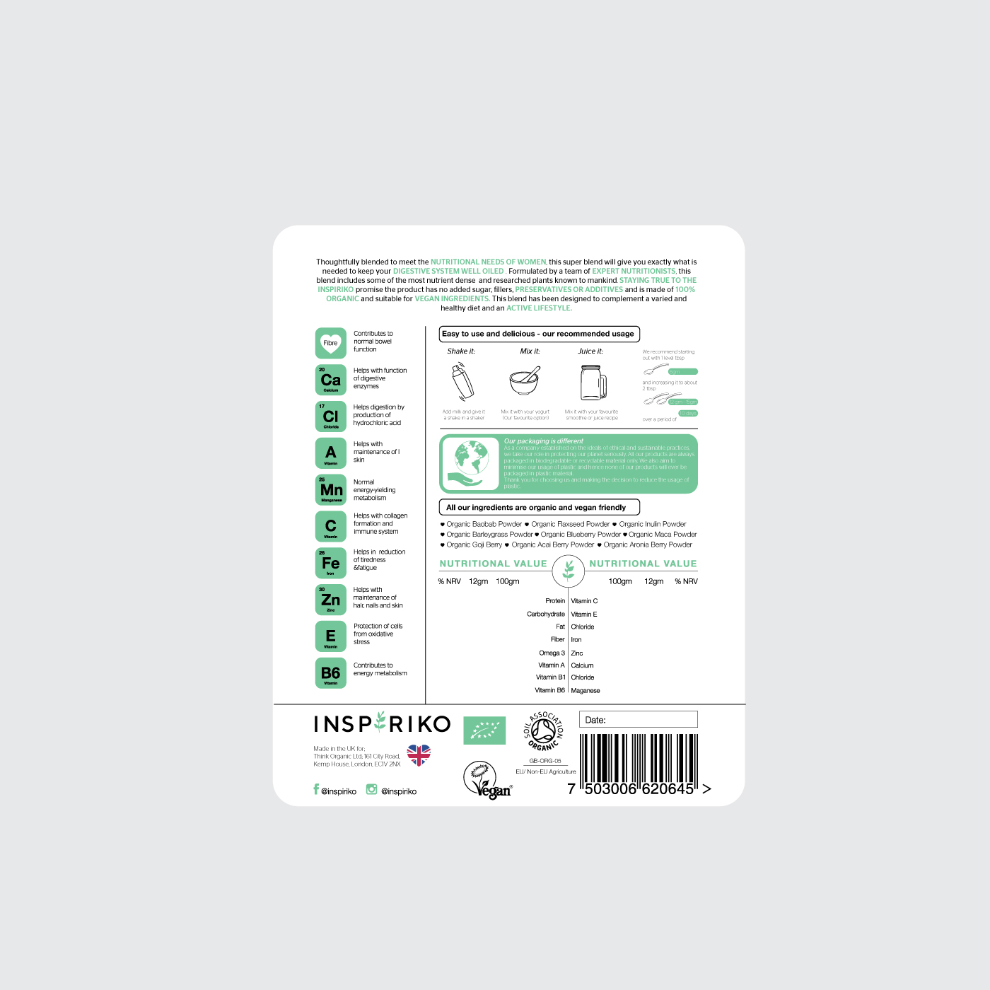 Diseño de Etiqueta por Shark1 para Think Organic | Diseño: #18902367