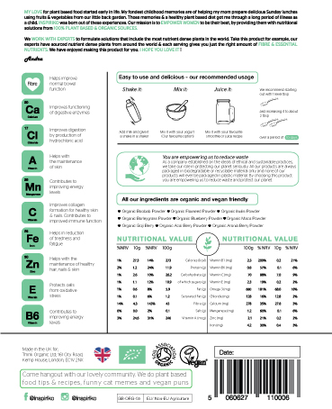 Label Design by Shark1 for Think Organic | Design #19754128