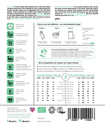 Label Design by Shark1 for Think Organic | Design #19766688