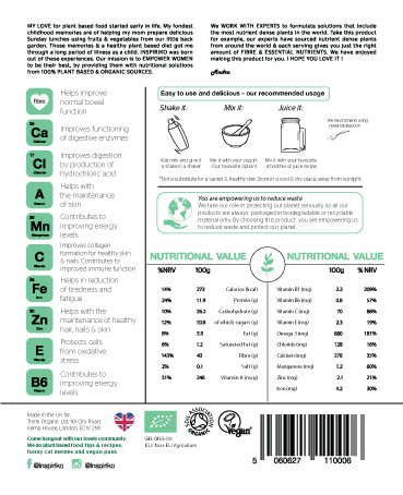 Label Design by Shark1 for Think Organic | Design #20462648
