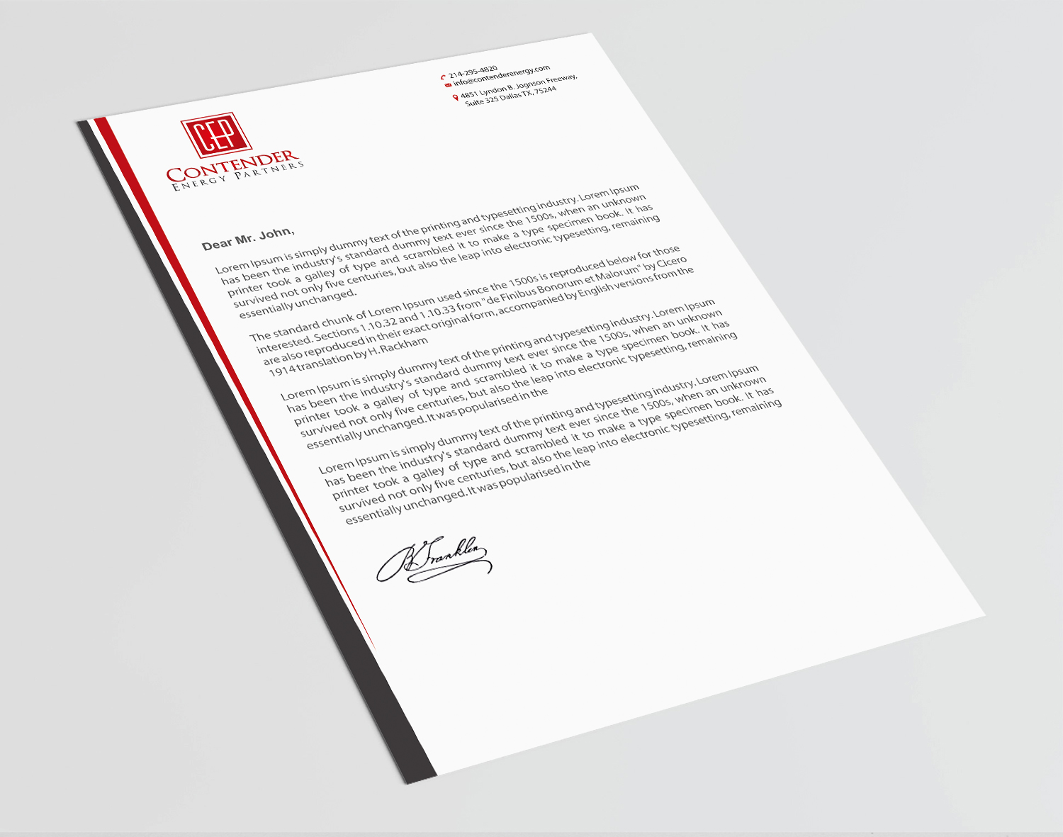 Briefkopf-Design von Infinitive Technology für dieses Projekt | Design #18766464