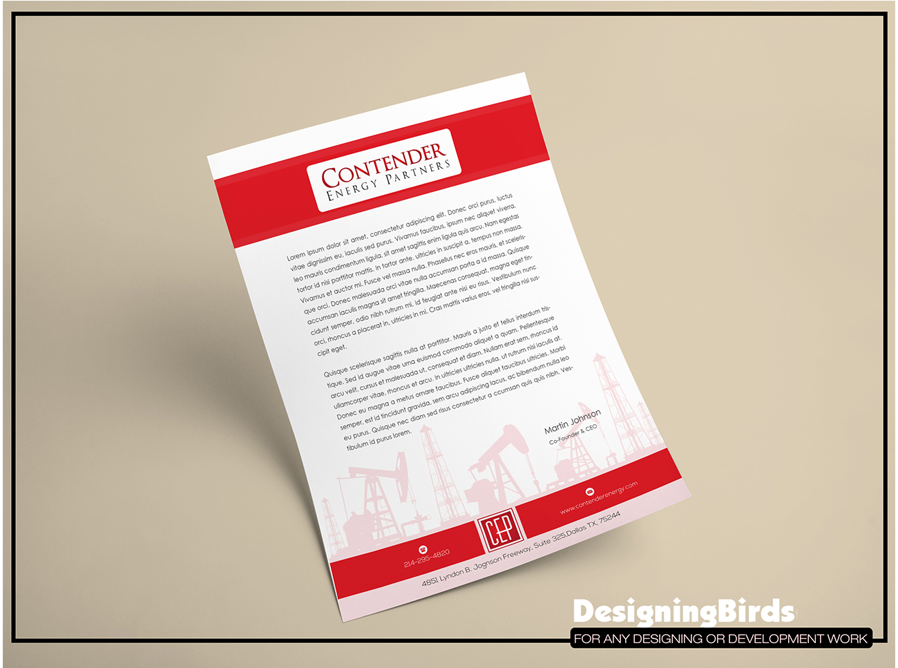 Letterhead Design by Designing Birds for this project | Design #18743224