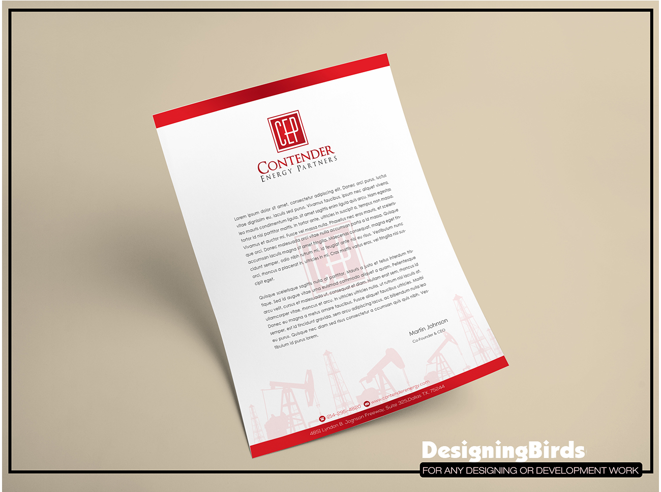 Letterhead Design by Designing Birds for this project | Design #18744053