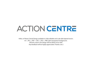 Action Centre (with Action being the focus of the logo) | Logo Design by juie design