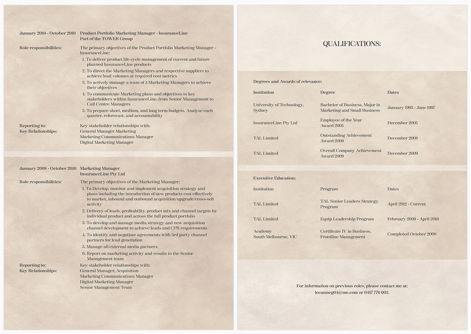 Resume Design by senja for this project | Design #19265613