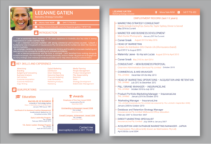 Resume Design by Kristina Andonoff for this project | Design: #18752914