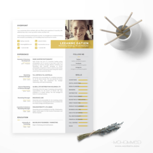 Resume Design by Mo Al- Masri for this project | Design: #19272397