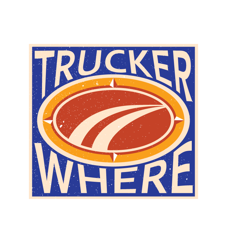 Logo Design by All American Designs for TruckerWhere | Design #3068091