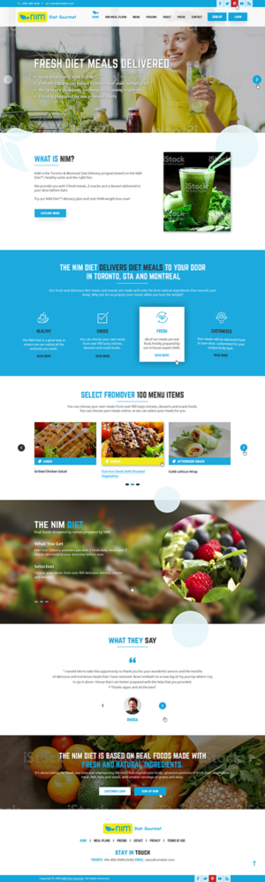 Healthy Meal Delivery Website Needs to be updated, current, fresh and modern | WordPress-Design von Ved Web Services