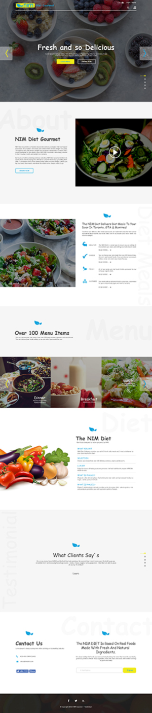 Healthy Meal Delivery Website Needs to be updated, current, fresh and modern | WordPress-Design von bdesigner9