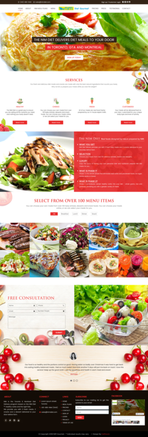 Healthy Meal Delivery Website Needs to be updated, current, fresh and modern | WordPress-Design von Da Miracle