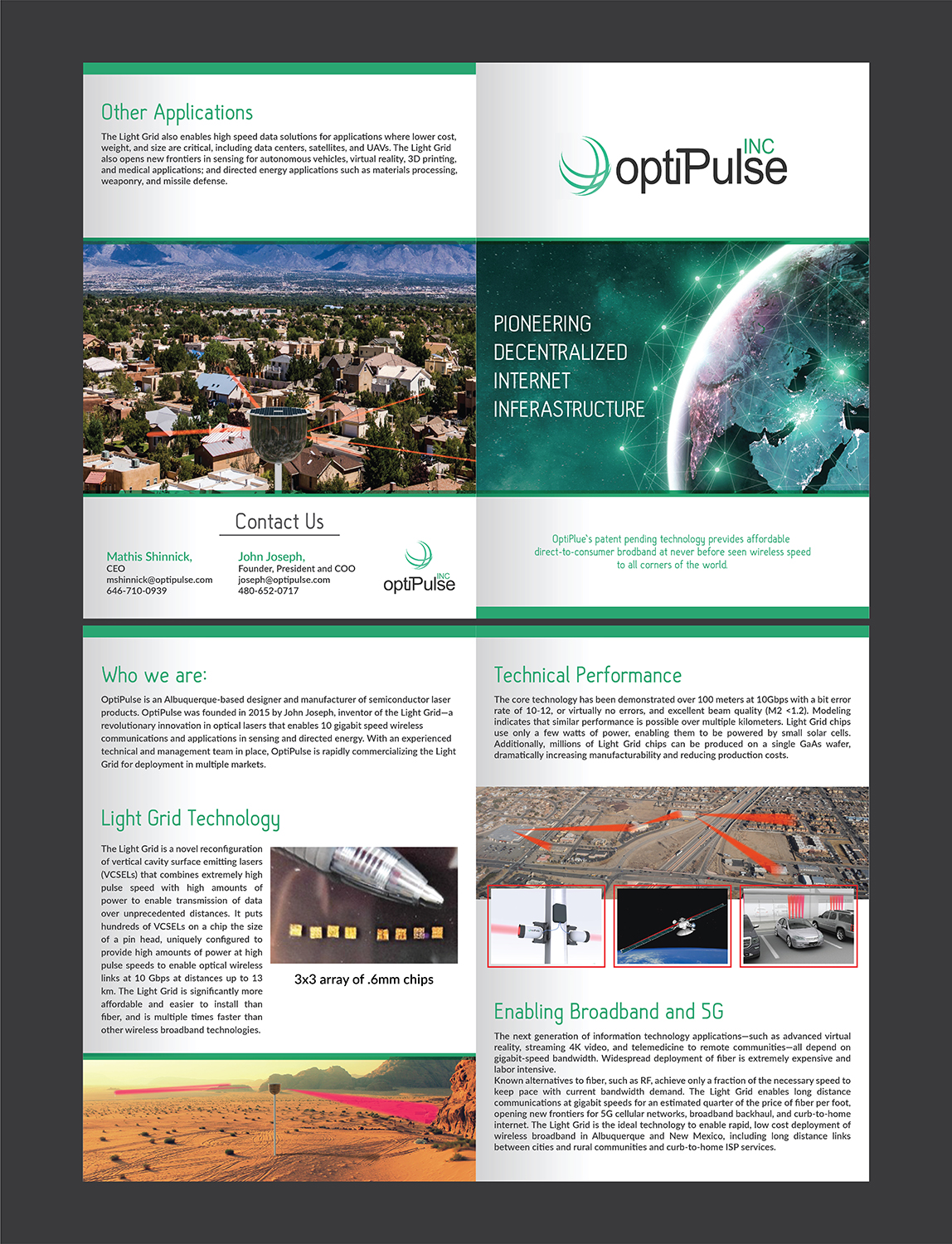 Brochure Design by Deziners Zone for optiPulse, Inc. | Design #18752351