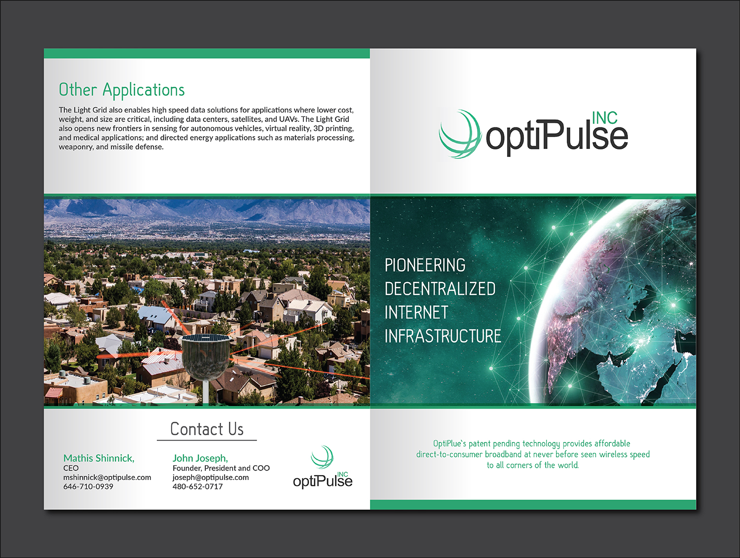 Design de Brochure par Deziners Zone pour optiPulse, Inc. | Design #18774632