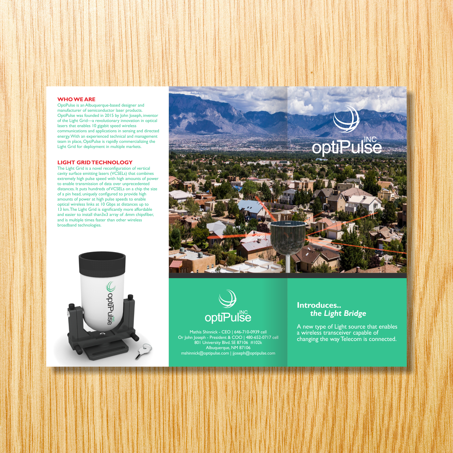 Brochure Design by barinix for optiPulse, Inc. | Design #18773075
