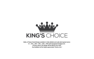 King's Choice | Logo Design by juie design