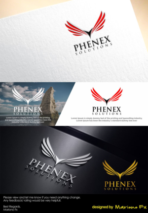 Logo Design by Mariono Fx for PHENEX Solutions | Design: #18783089