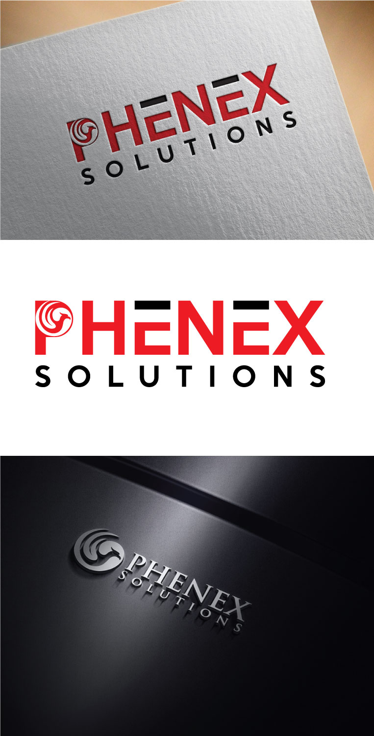 Logo Design by creativerahman82 2 for PHENEX Solutions | Design #18747068