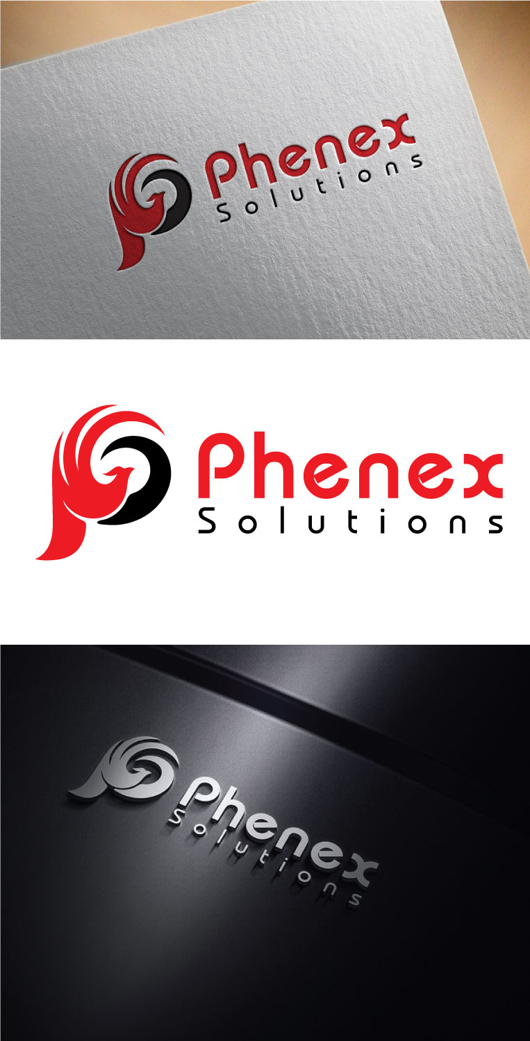 Logo Design by creativerahman82 2 for PHENEX Solutions | Design #18747069