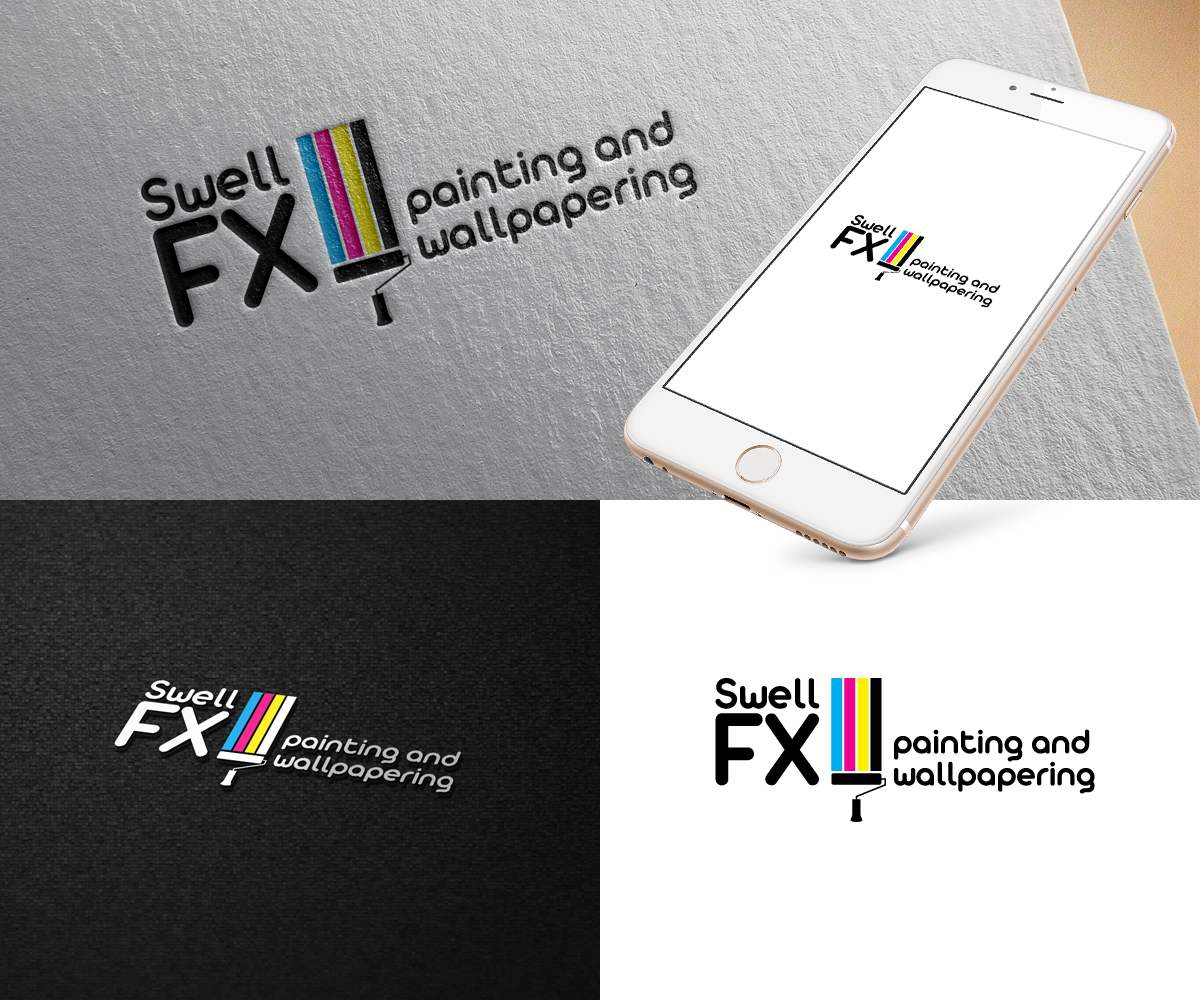Logo Design by kenjie0476 for Swell FX painting and wallpapering | Design #18824967