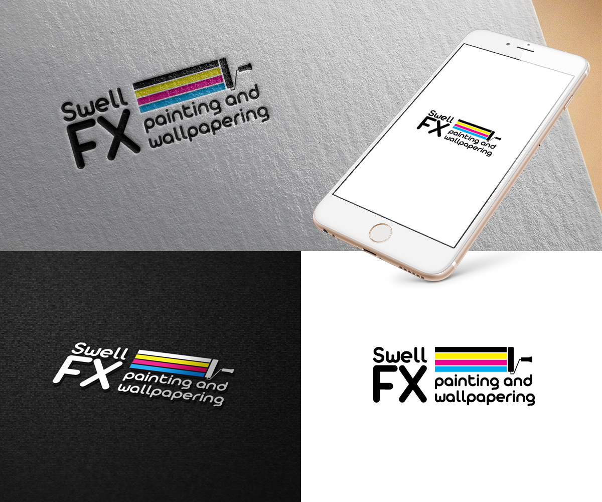 Logo Design by kenjie0476 for Swell FX painting and wallpapering | Design #18824969