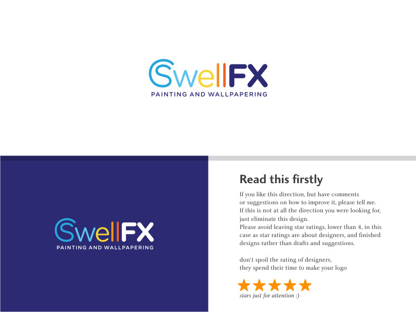 Logo Design by Atvento Graphics for Swell FX painting and wallpapering | Design #18781434