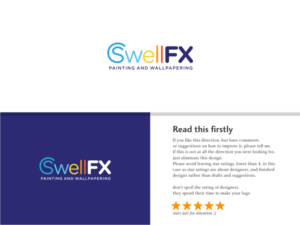 Swell FX painting and wallpapering  | Logo Design by Atvento Graphics