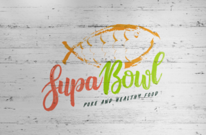 SUPA BOWL Poke and Healthy Food | Logo Design by GLDesigns