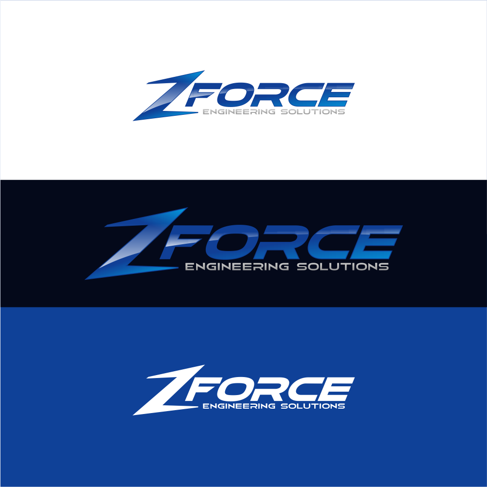 Elegant, Playful, Hydraulic Logo Design for ZFORCE ENGINEERING