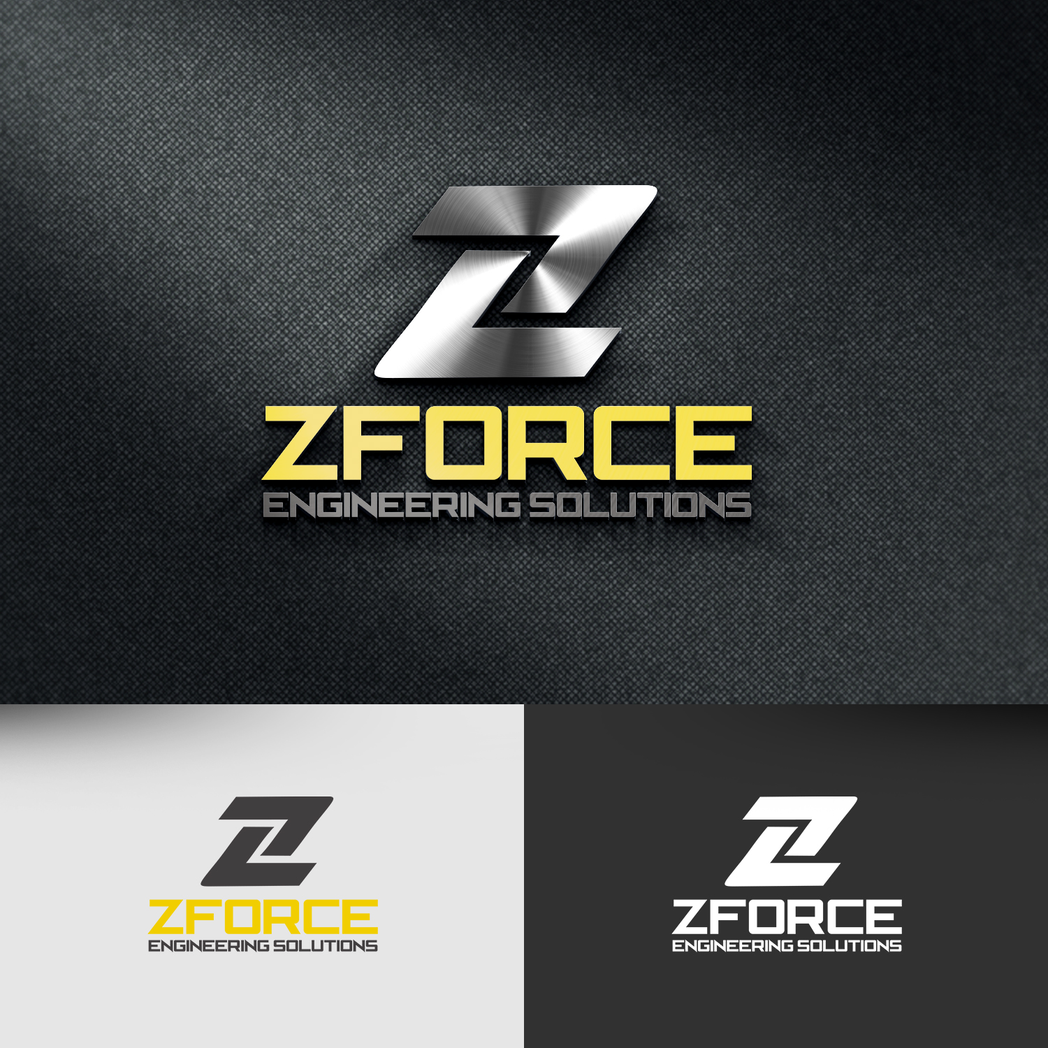 Elegant, Playful, Hydraulic Logo Design for ZFORCE ENGINEERING