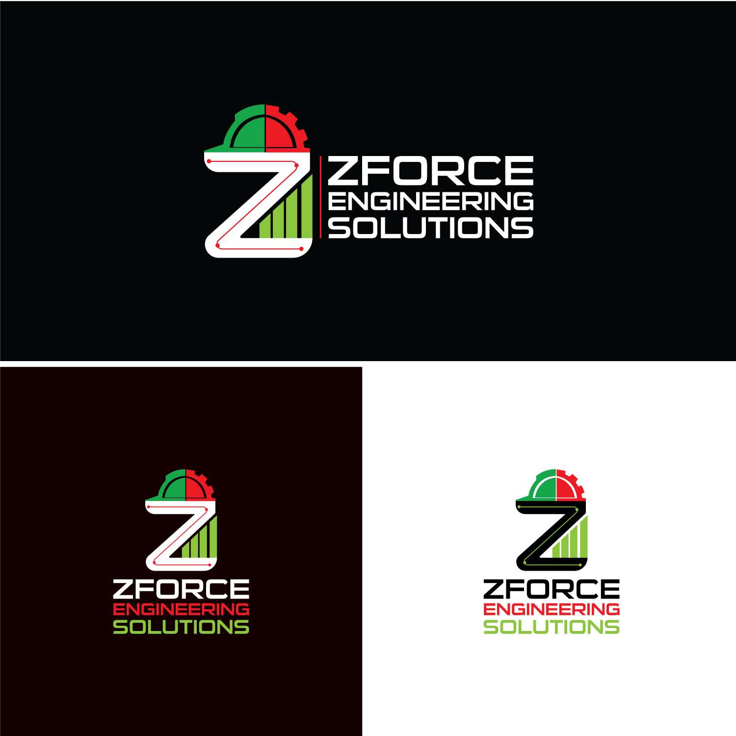 Logo Design by 90degree for ZFORCE ENGINEERING SOLUTIONS | Design #18966315