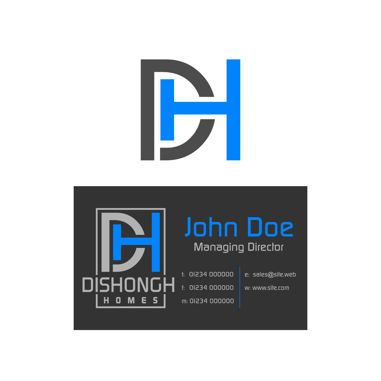 Logo Design by wmzs for Dishongh Homes | Design #18879458