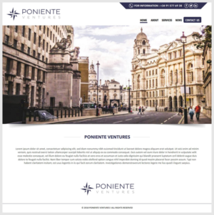 Poniente Capital Ventures - 2018 Website | Web-Design von -Marc-