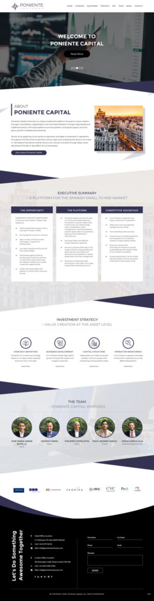 Web Design by pb for Poniente Capital Ventures | Design: #18763625