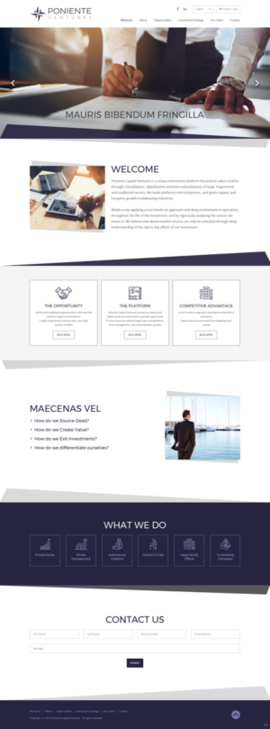 Web Design by pb for Poniente Capital Ventures | Design: #18763626