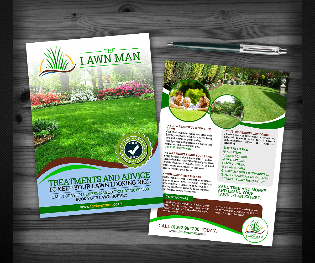 Flyer Design by Designers Hub for The Lawn Man | Design #18763872