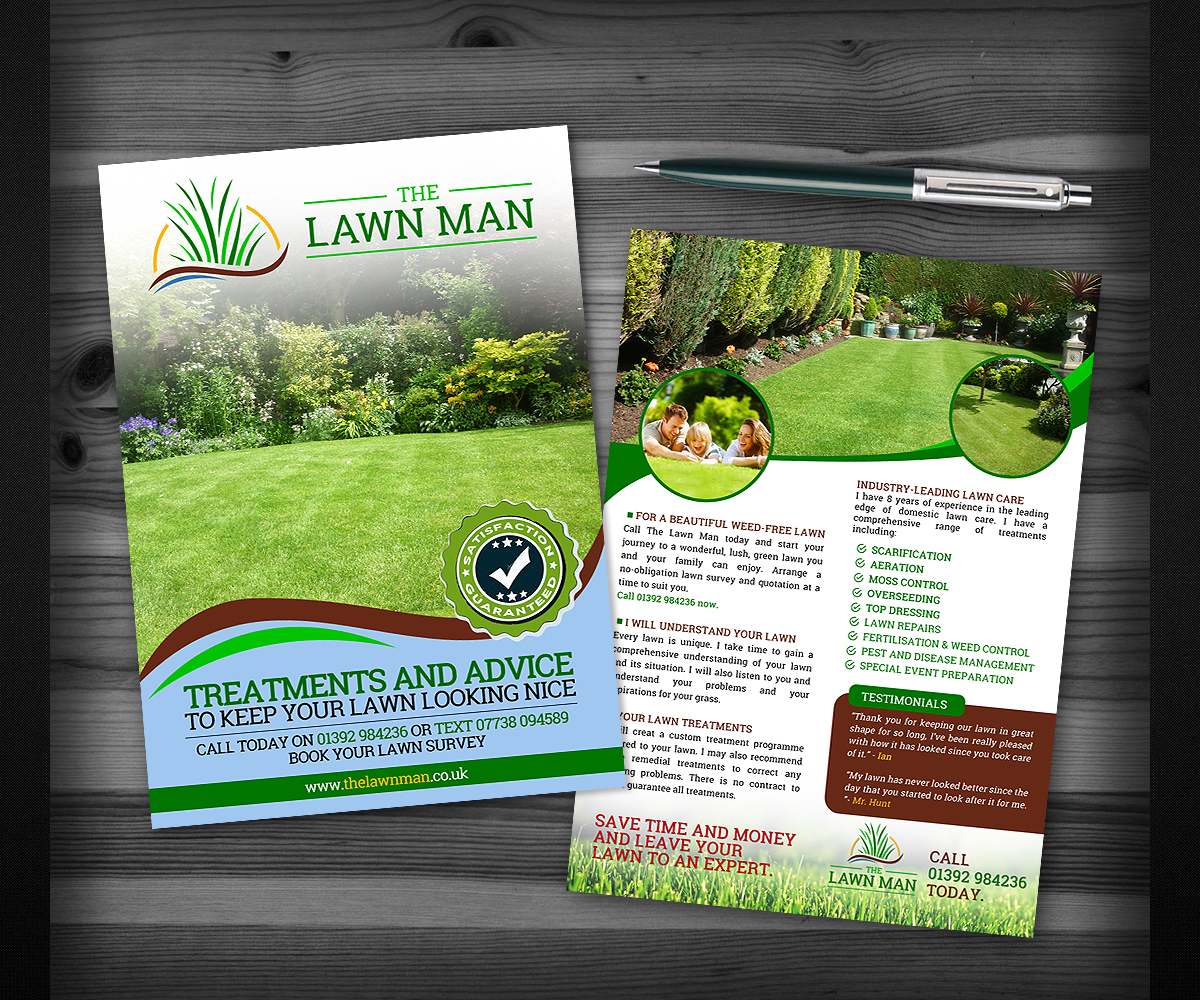 Flyer Design by Designers Hub for The Lawn Man | Design #18767333