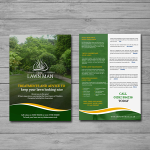 Flyer Design by debdesign for The Lawn Man | Design: #18788255