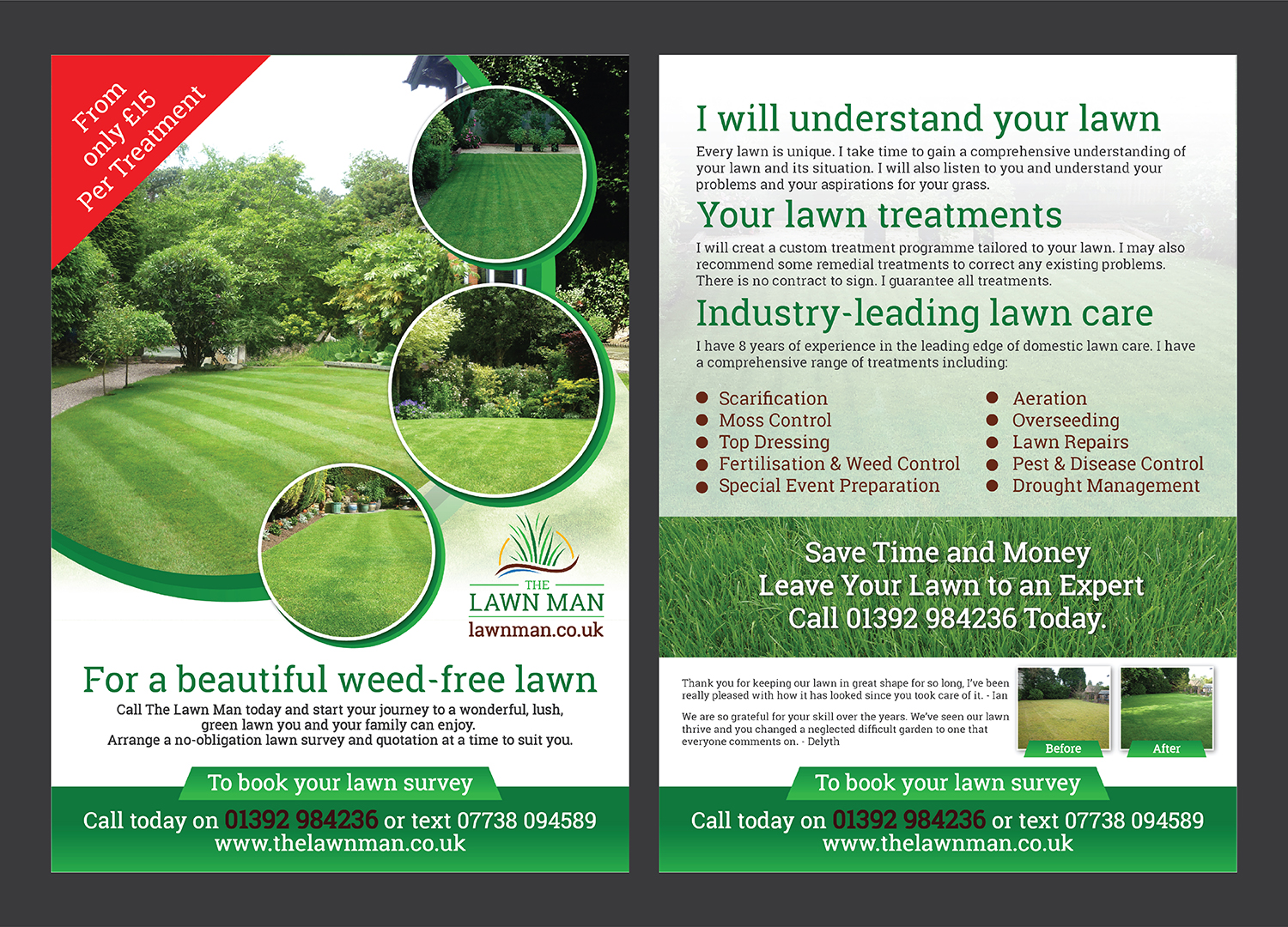 Flyer Design by Deziners Zone for The Lawn Man | Design #18776879