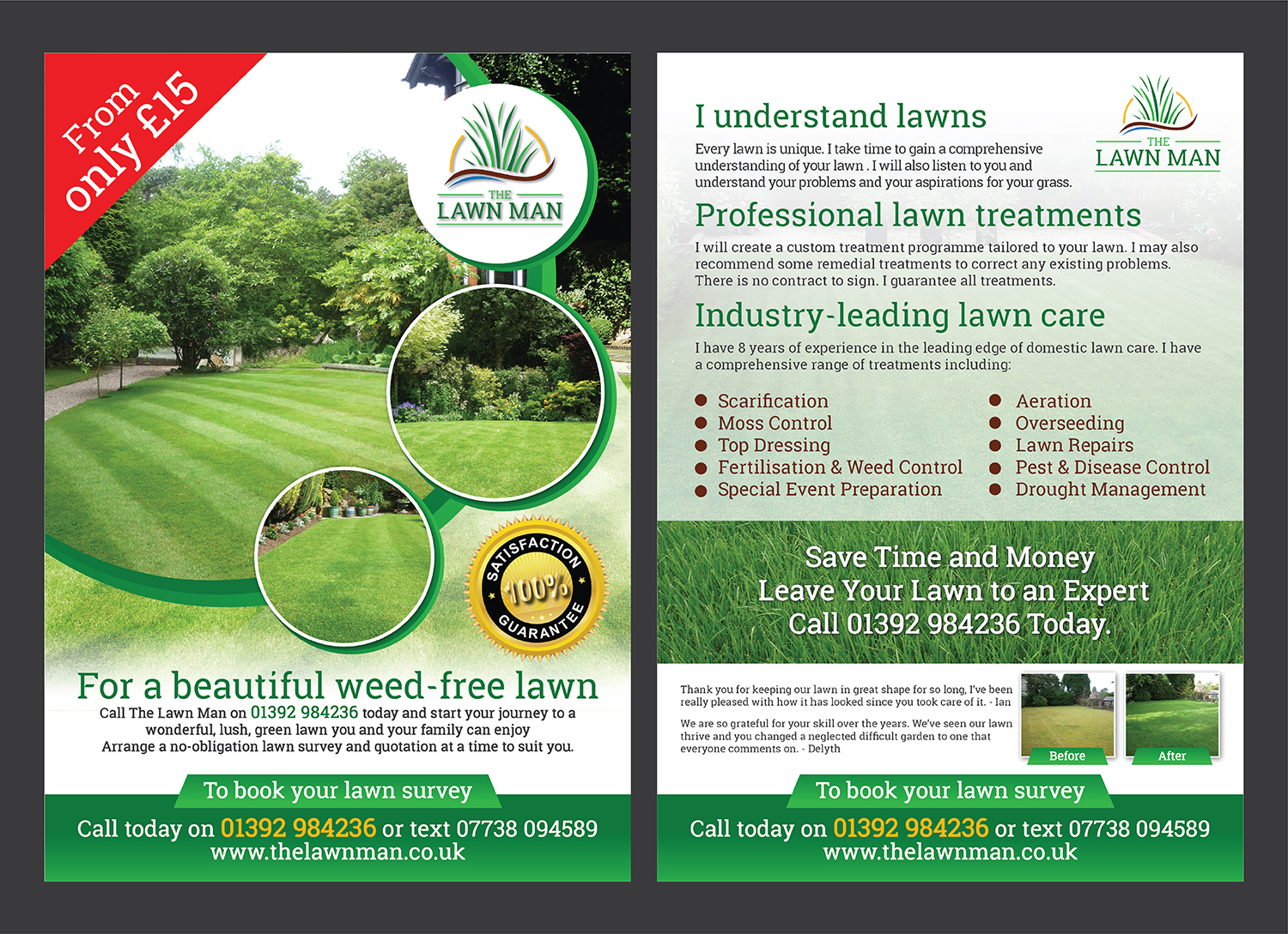 Flyer Design by Deziners Zone for The Lawn Man | Design: #18785724