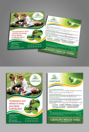 Diseño de Flyer por ecorokerz para The Lawn Man | Diseño: #18760049