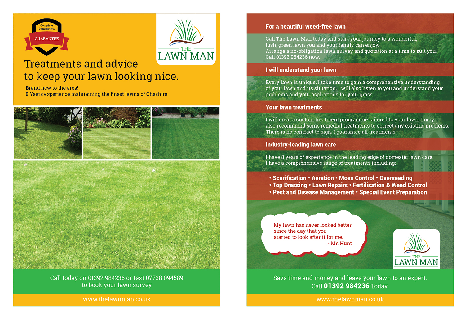 Diseño de Flyer por Randesign para The Lawn Man | Diseño #18788148