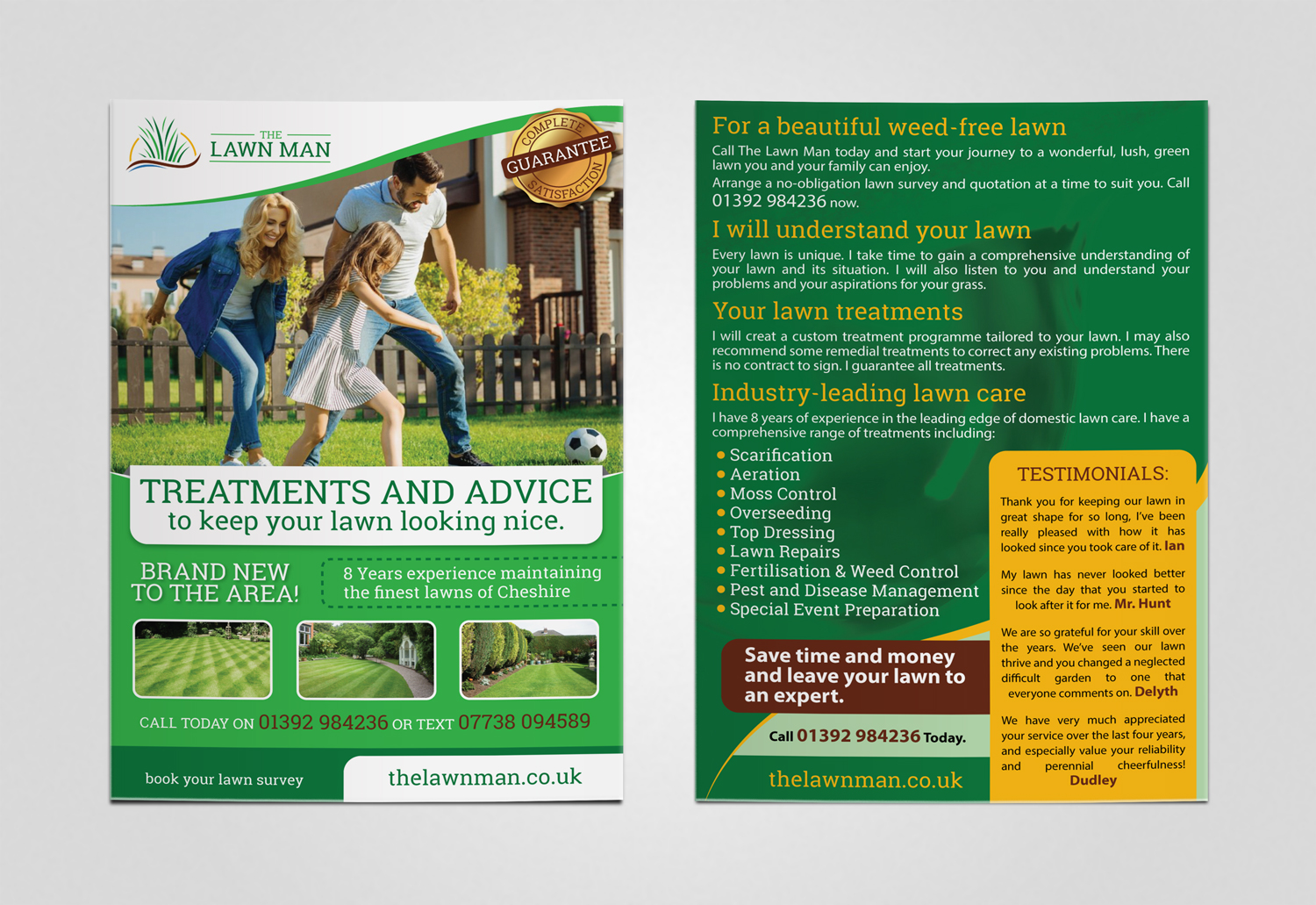 Flyer Design by Dexter Solutions for The Lawn Man | Design #18785631