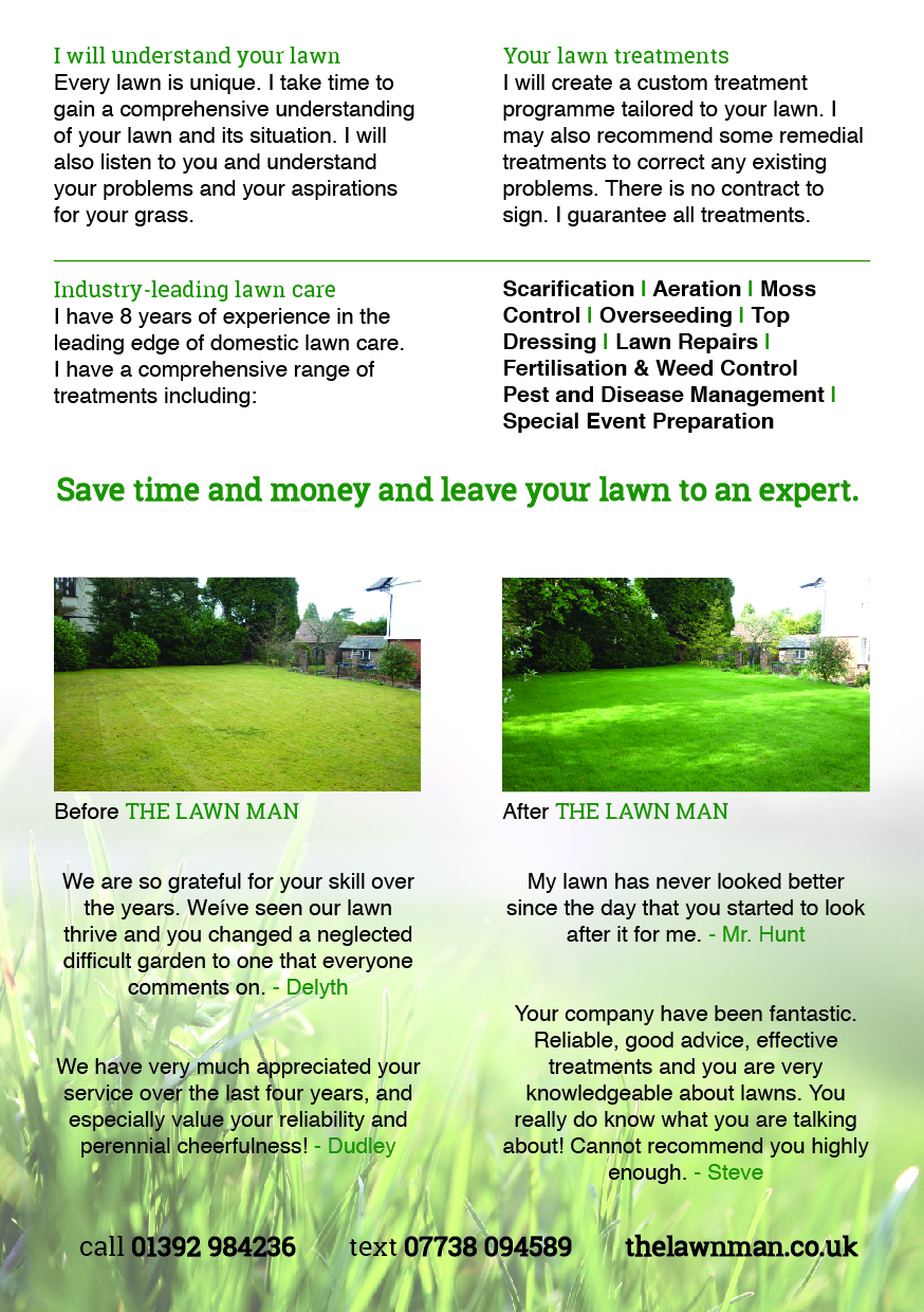 Flyer Design by CW92 for The Lawn Man | Design #18773219
