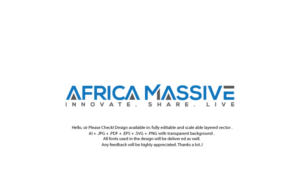 africaMASSIVE | INNOVATE. SHARE. LIVE. | Logo Design by juie design